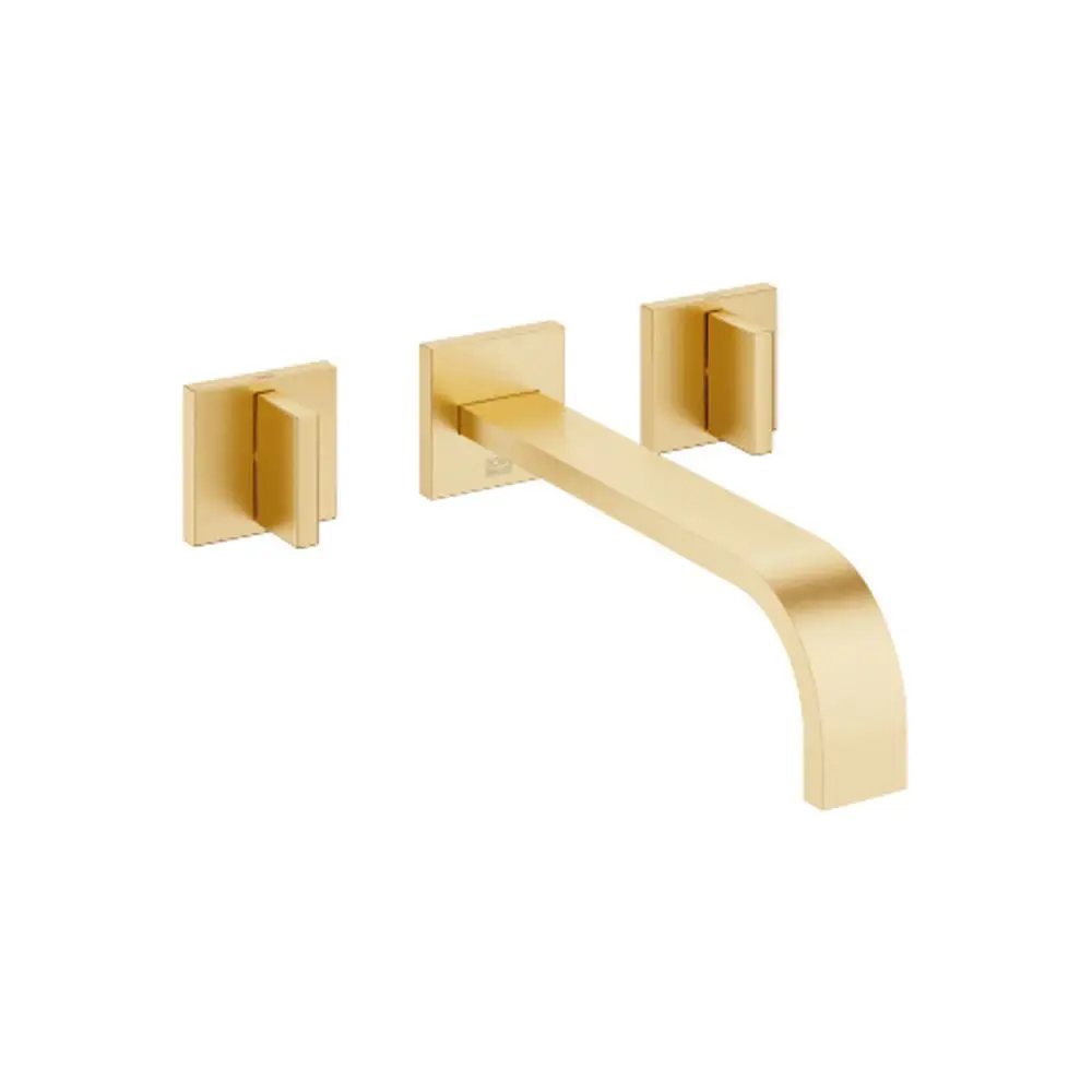 Dornbracht-MEM-Waschtisch-Wandbatterie-Brückenbatterie-ohne Ablaufgarnitur-Ausladung 240mm-Messing gebürstet (23kt), 36717782-28 Galeriebild 1